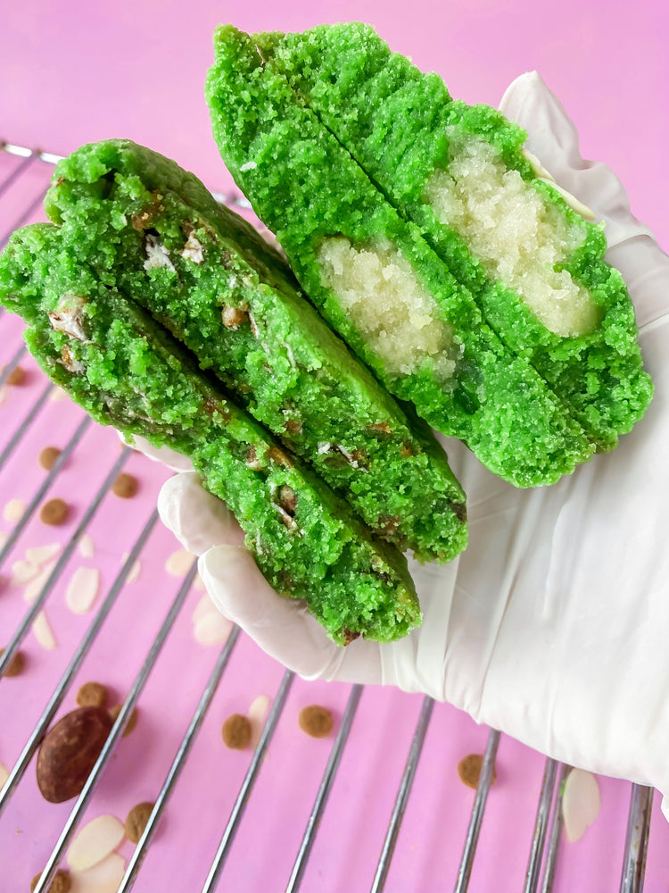 pandan amandel cookie hou je wafel de pandan bakery pandan chip cookie