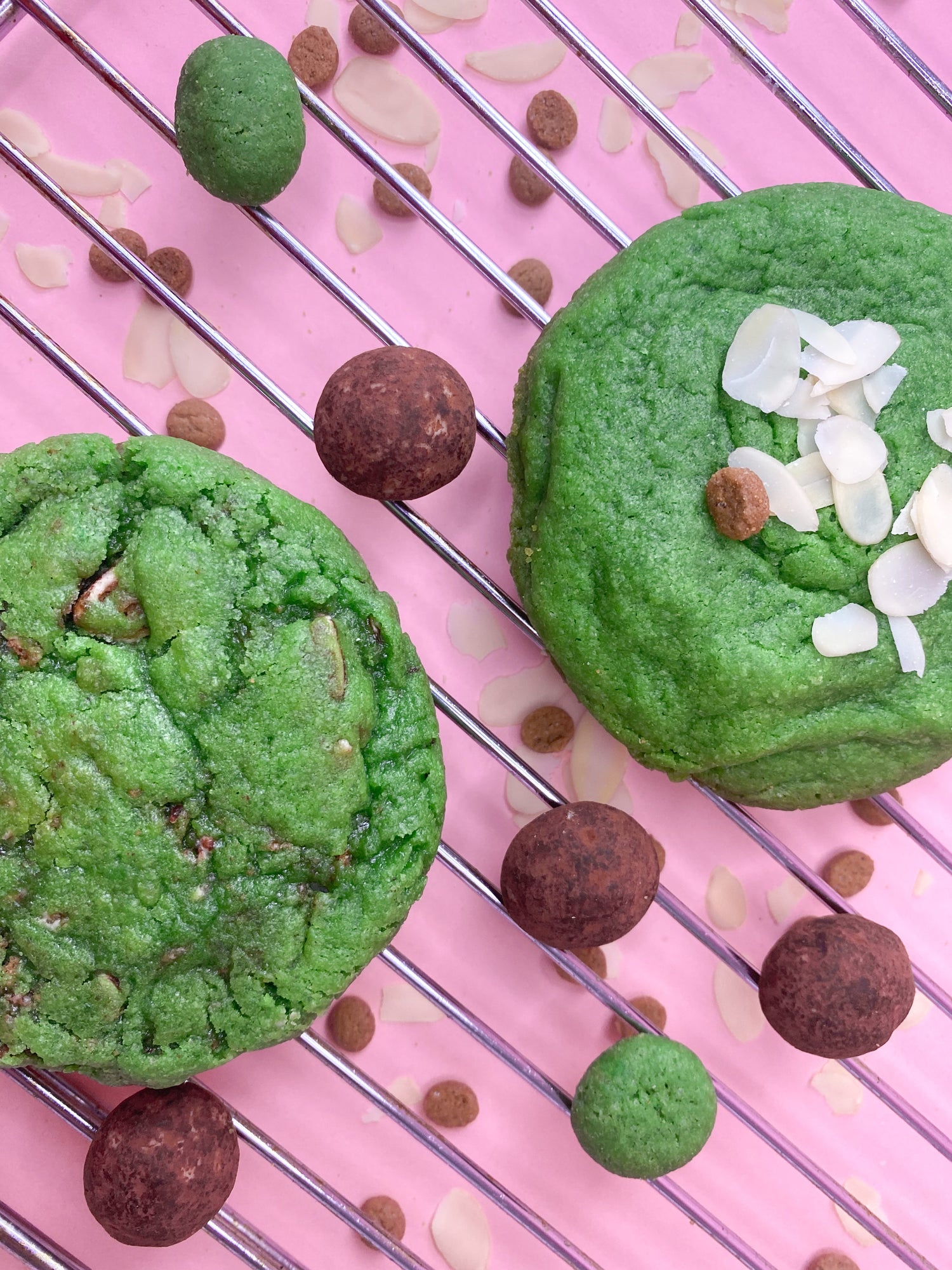 pandan amandel cookie hou je wafel de pandan bakery pandan chip cookie