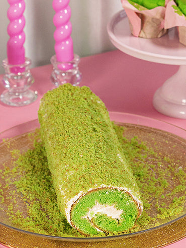 pandan kerst rollcake pandan cake